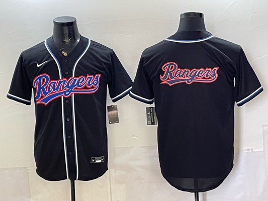 Men's Texas Rangers Fashion Limited Black Out Jersey