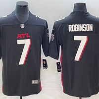 Men's Atlanta Falcons Bijan Robinson #7 Black Game Jersey1