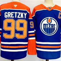 Men's Edmonton Oilers Wayne Gretzky #99 Fanatics Royal Player Jersey