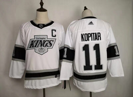 Men's Los Angeles Kings Anze Kopitar #11 White Breakaway Player Jersey1