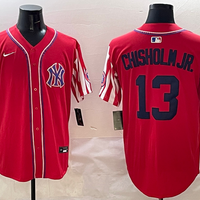 Men's New York Yankees Jazz Chisholm Jr. #13 Red Limited Player Jersey