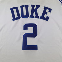 Men's Duke Blue Devils Cooper Flagg #2 White Replica Basketball Jersey