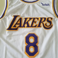 Men's Los Angeles Lakers Kobe Bryant #8 White Swingman Player Jersey1