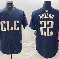 Men's Cleveland Guardians Josh Naylor #22 Navy 2024 City Connect Limited Jersey1