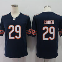 Men's Chicago Bears Tarik Cohen #29 Navy Vapor Limited Jersey1