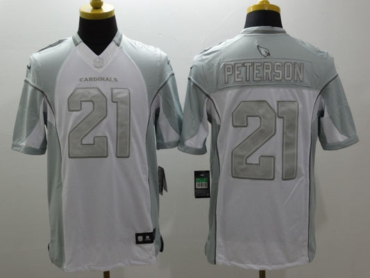 Men's Arizona Cardinals Patrick Peterson #21 White Game Jersey1