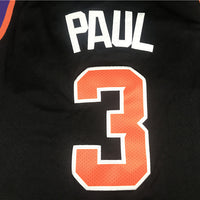 Men's Phoenix Suns Chris Paul #3 Black Fast Break Replica Jersey1