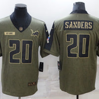 Barry Sanders #20 Detroit Lions Brown Game Jersey - JerseysFreak