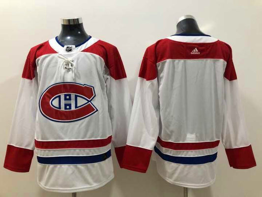 Men's Montreal Canadiens White Breakaway Away Blank Jersey1