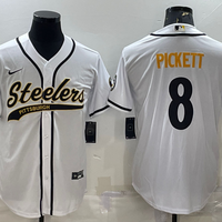 Men's Pittsburgh Steelers Kenny Pickett #8 White Player Jersey1