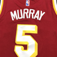 Men's Atlanta Hawks Dejounte Murray #5 Red Swingman Jersey1 - Icon Edition
