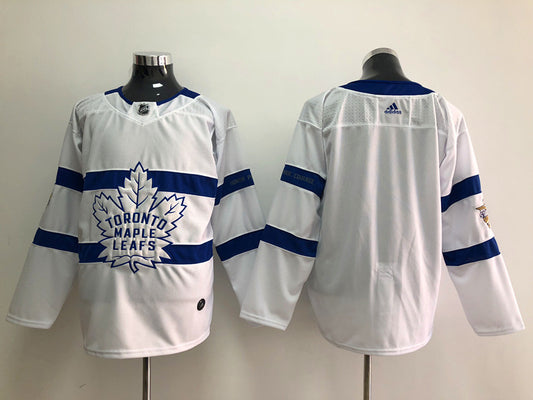 Men's Toronto Maple Leafs White Blank Player Jersey1
