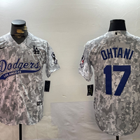 Men's Los Angeles Dodgers Shohei Ohtani #17 Arctic Camo 2024 Salute to Service Limited Jersey1