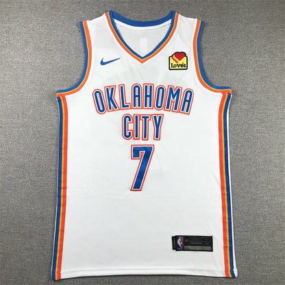 Men's Oklahoma City Thunder Chet Holmgren #7 White Swingman Jersey1 - Association Edition