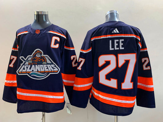Men's New York Islanders Anders Lee #27 Royal Game Jersey1