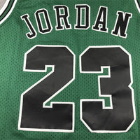 Men's Chicago Bulls Michael Jordan #23 Green 1997-98 Hardwood Classics Authentic Jersey1