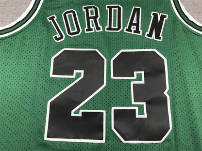 Men's Chicago Bulls Michael Jordan #23 Green 1997-98 Hardwood Classics Authentic Jersey1
