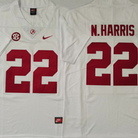Men's Alabama Crimson Tide Najee Harris #22 White Player Game Jersey