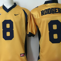 Men's California Golden Bears Aaron Rodgers#8 Yellow Player Game Jersey
