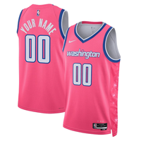 Men's Washington Wizards Pink 2022/23 Swingman Custom Jersey1 - City Edition