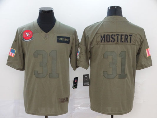 Men's San Francisco 49ers Raheem Mostert #31 Brown Game Jersey1