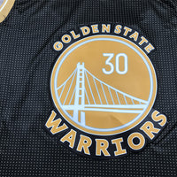 Men's Golden State Warriors Stephen Curry #30 Black Select Series Swingman Jersey1