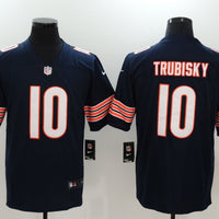 Men's Mitch Trubisky #10 Chicago Bears Season Jersey1 Blue