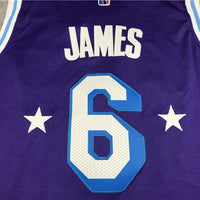 Men's Los Angeles Lakers LeBron James Purple Swingman Jersey1 - City Edition