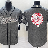 Men's New York Yankees Gray Replica Team Jersey1 Joint Edition