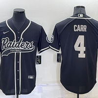 Men's Las Vegas Raiders Derek Carr #4 Black Game Jersey1 Joint Edition