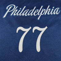 Men's Philadelphia 76ers VJ Edgecombe #77 Navy 2025/26 Swingman Jersey - City Edition
