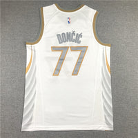 Men's Dallas Mavericks Luka Doncic White 2020/21 Swingman Jersey1 - City Edition