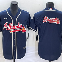 Men's Atlanta Braves Navy Replica Team Jersey1
