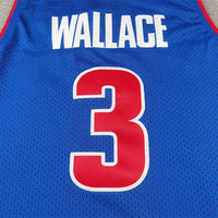Men's Detroit Pistons Ben Wallace #3 Blue 2003/04 Hardwood Classics Swingman Jersey1