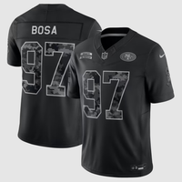 Men's San Francisco 49ers Nick Bosa #97 Black 2026 Salute to Service Stitched Limited Jersey
