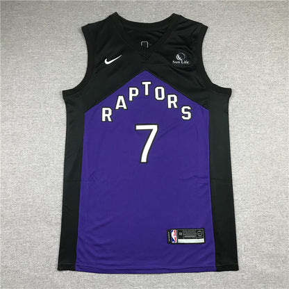 Men's Toronto Raptors Kyle Lowry Black/Purple 2020/21 Swingman Player Jersey1