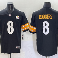 Aaron Rodgers Pittsburgh Steelers Black Jersey