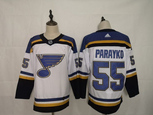 Men's St. Louis Blues Colton Parayko #55 White Breakaway Player Jersey1