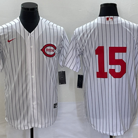 Men's Cincinnati Reds Anthony Rizzo #15 White 2022 MLB at Field of Dreams Game Authentic Player Jersey1