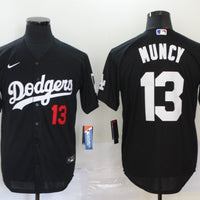 Men's Los Angeles Dodgers Max Muncy #13 Black Stitched Jersey1