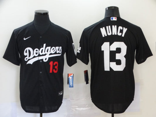 Men's Los Angeles Dodgers Max Muncy #13 Black Stitched Jersey1