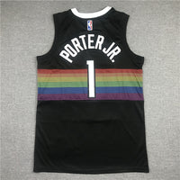 Men's Denver Nuggets Michael Porter Jr. #1 NBA Black Jersey1