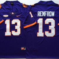 Men's Clemson Tigers Hunter Renfrow #13 Purple Game Jersey