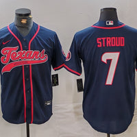 Men's Houston Texans C.J. Stroud #7 Navy Player Jersey1