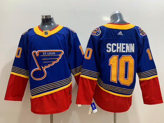 Men's St. Louis Blues Brayden Schenn #10 Blue Breakaway Player Jersey1