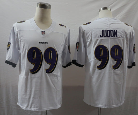Men's Baltimore Ravens Matthew Judon #99 White Game Jersey1