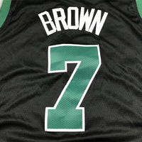 Men's Boston Celtics Jaylen Brown #7 Black 2022/23 Swingman Jersey1 - Statement Edition