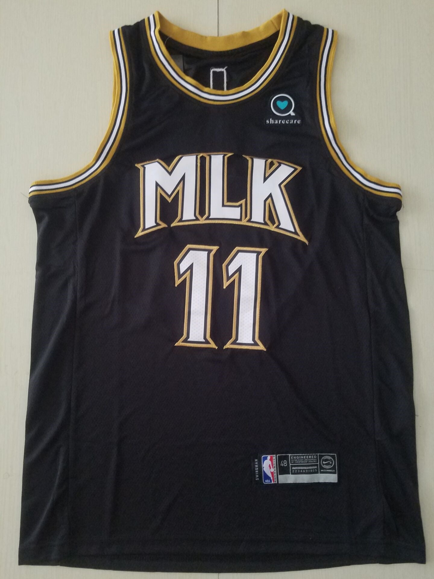 Men's Atlanta Hawks Trae Young Black Swingman Player Jersey1 - City Edition