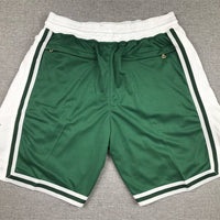Boston Celtics Green White Basketball Shorts - 2