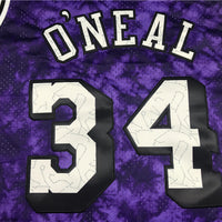 Men's Los Angeles Lakers Shaquille O'Neal #34 Purple Galaxy Swingman Jersey1